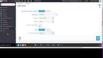 How to add employee to PrestaShop and set up Permissions