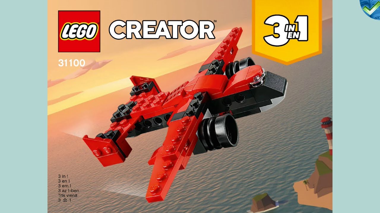 31100 3 Спортивный автомобиль Руководство Лего® в архиве инструкций по кирпичным клавиатурам