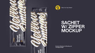 How to use Yellow Images mockups | Sachet with Zipper Mockup