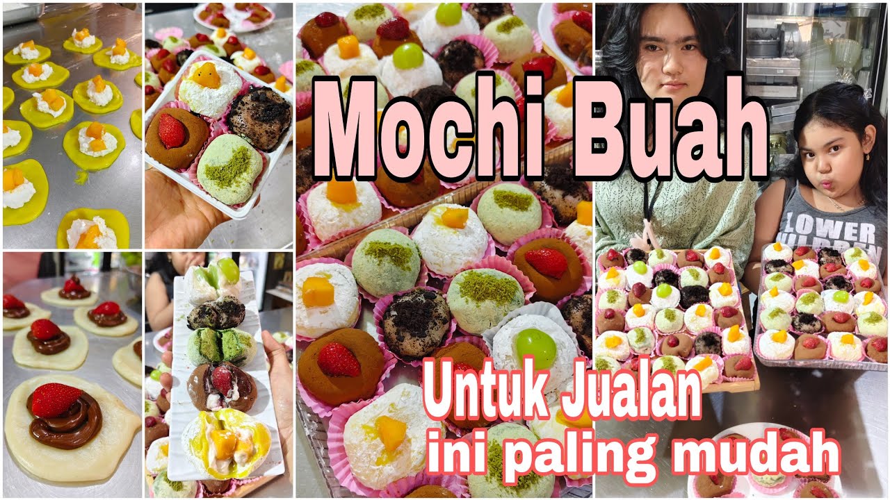  Mochi daifuku ekonomis untuk jualan.bahan lokal mudah didapat.kenyal lembut Bikinnya nggk ribet