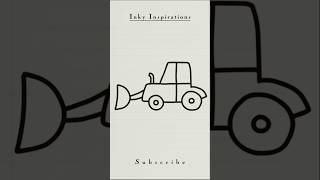 Bulldozer #easy #drawingtutorial #inkyinspirations