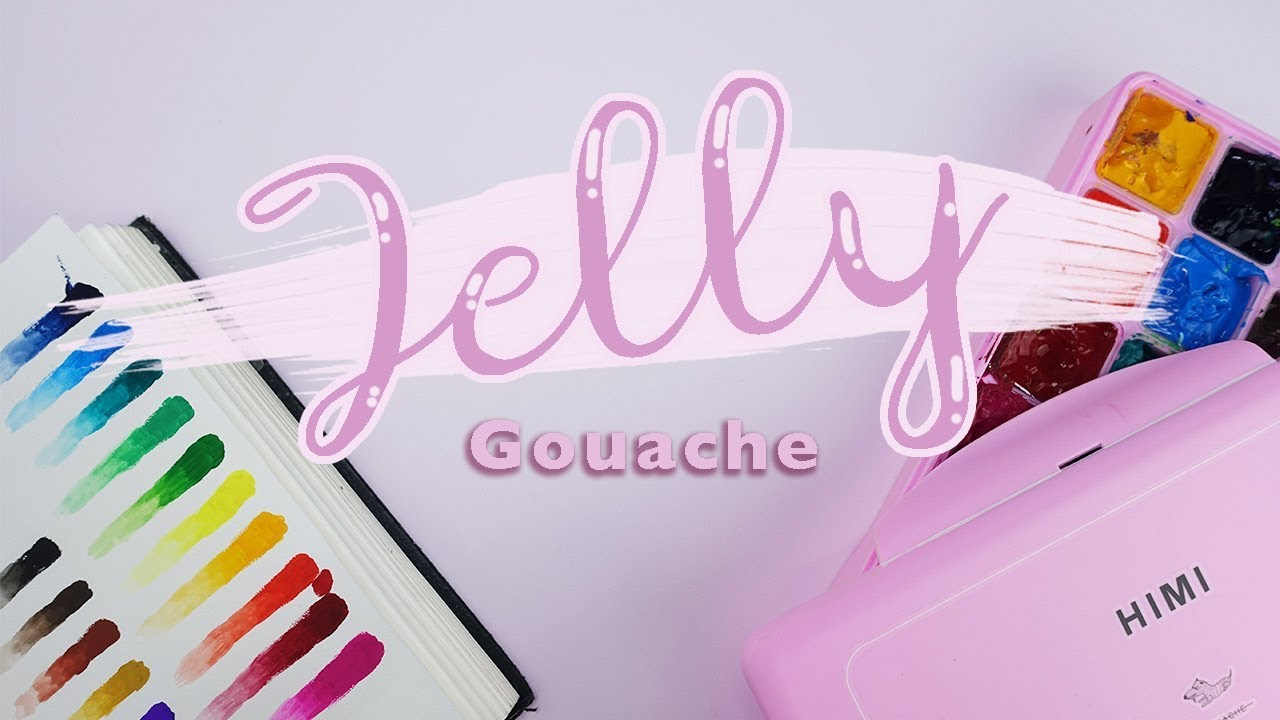 JELLY GOUACHE?!? Reviewing the Miya/Himi Gouache Palette! YouTube