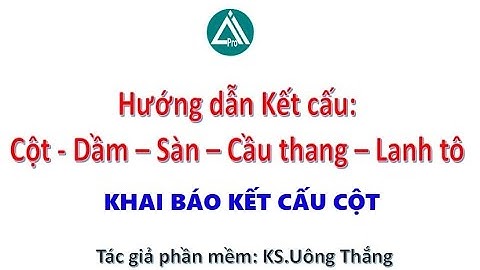 Khai báo cấu kiện CỘT bóc khối lượng tự động [Thư viện QS]