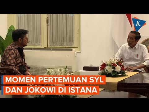 Momen Syahrul Yasin Limpo Diterima Jokowi di Istana