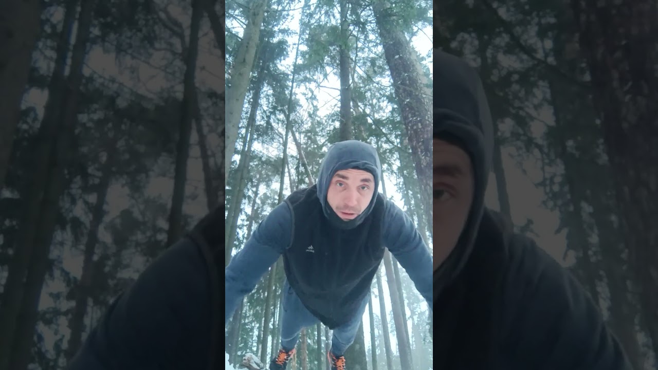 Туда - Сюда. 🪵🌲🥸🧌. #liohastyle #отжиманиявлесу #юмор #130226.