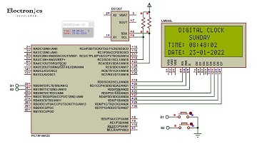 Interfacing DS1307 RTC With PIC18F46K22 Microcontroller | Electronics Developer