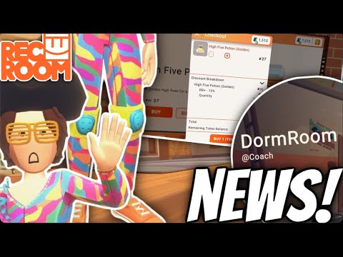 Rec Room Full Body Avatar Barbie Fix, NEW Checkout UI, & COACHES Dorm ...