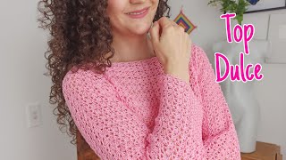 Top Dulce crochet mc ? solo repites 2 filas / tejido sobre medida