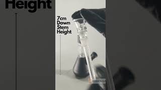 Moksha Bongsmoke 6.5 Inch Gl Bong Premium Black Percolator Bong Small Bottle Bong For Smooth