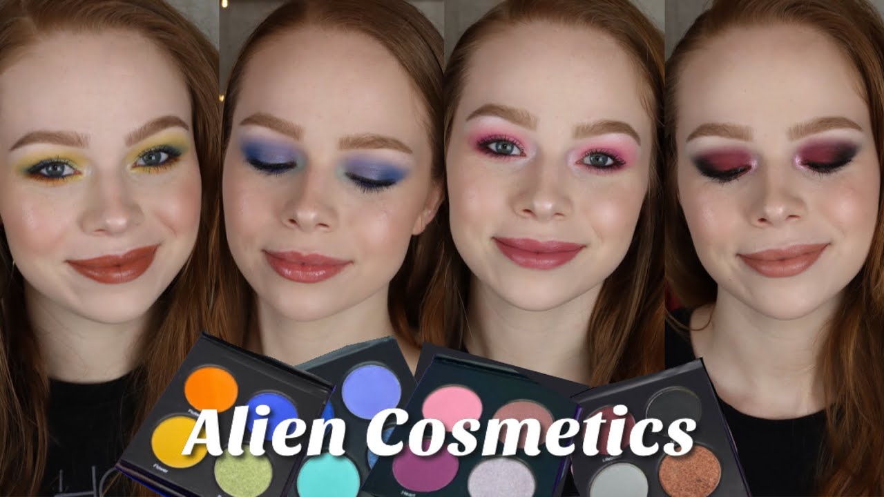 Alien Cosmetics Quads | Review + 4 Looks