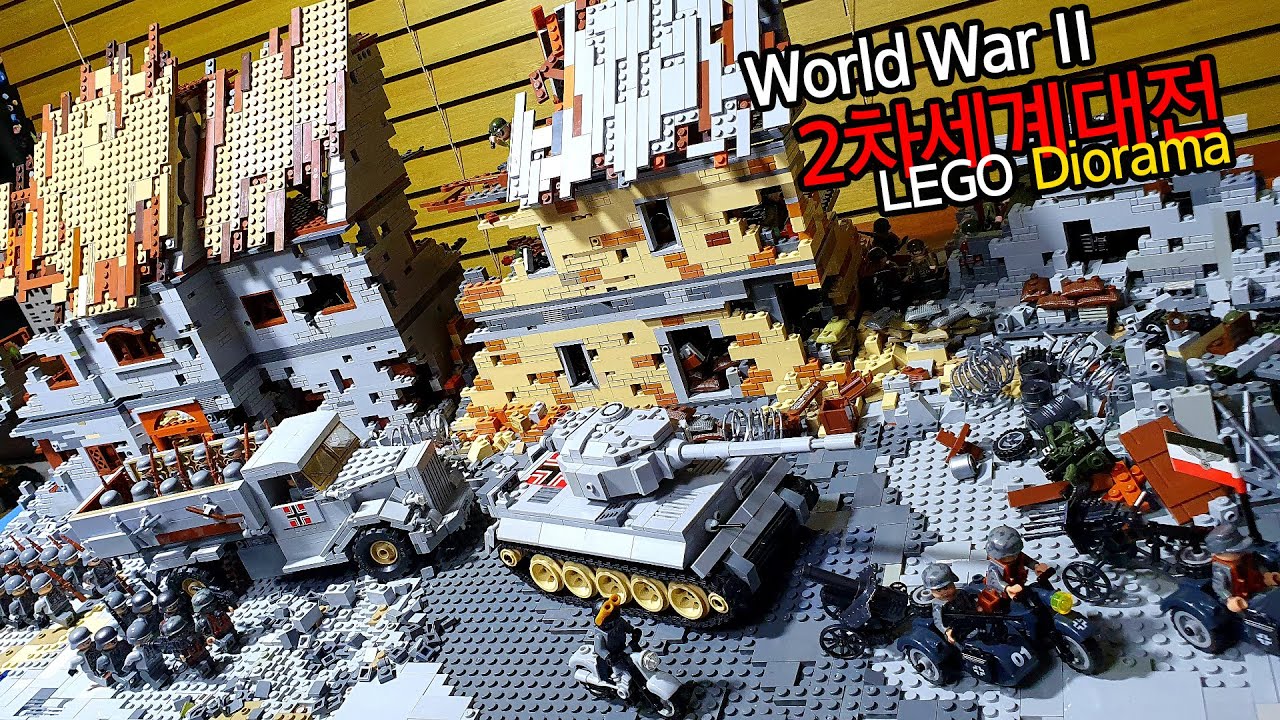 Lego Moc World War Ii Street Battle Diorama - Youtube