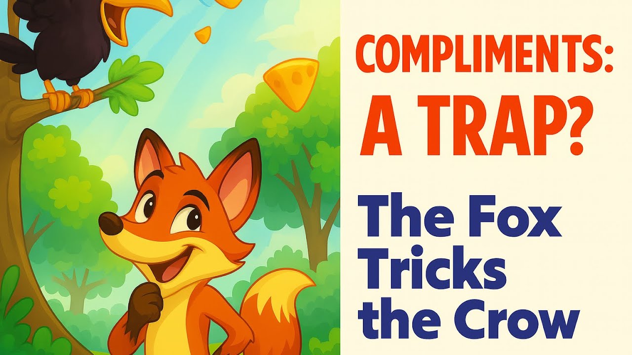 The Fox and the Crow – A Clever Story with a Moral for Kids - YouTube