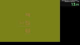 Basic Math [Atari 2600] - Multiplication (Random) - in 26s 083ms [World Record]