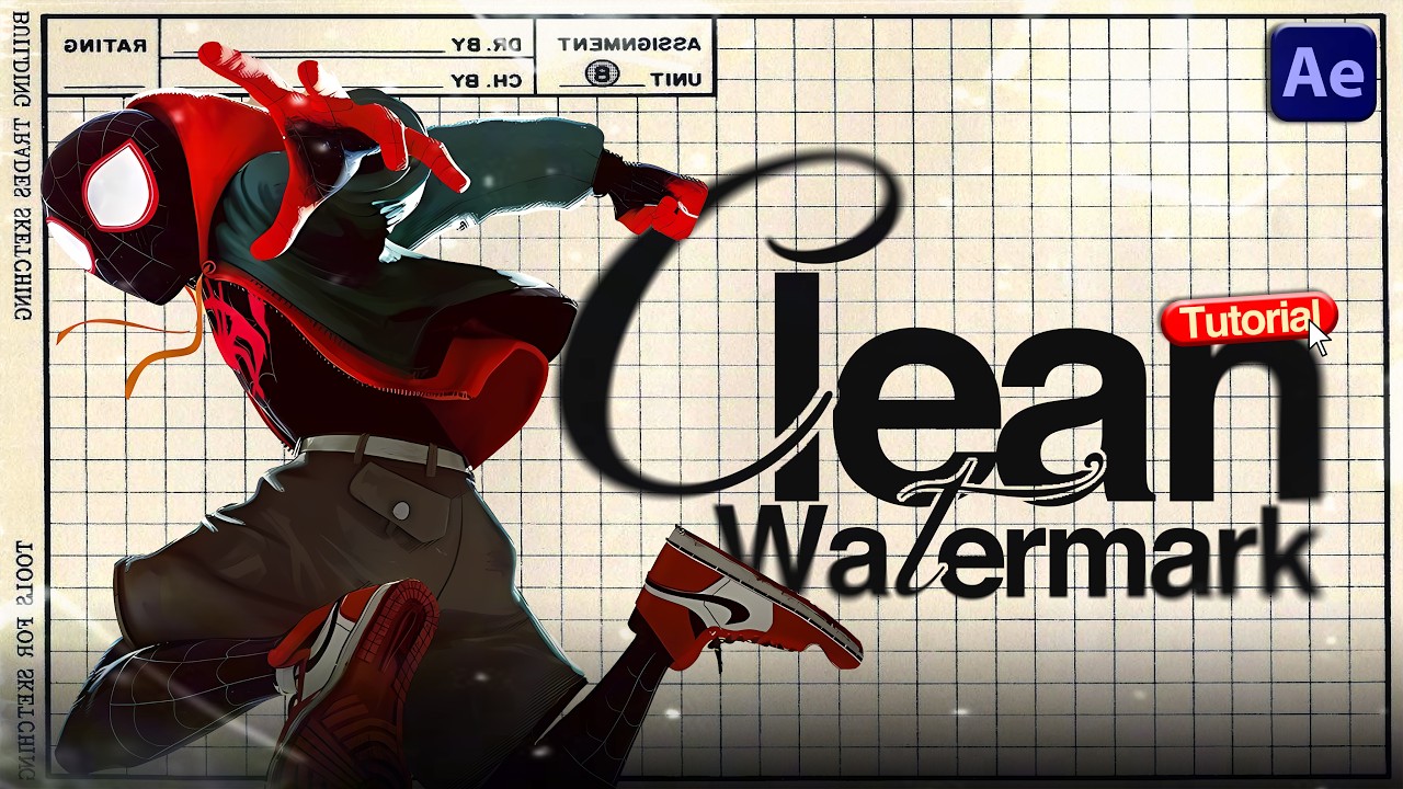 Clean Watermark Tutorial | After Effects | Dark AE | #tutorial #aftereffects