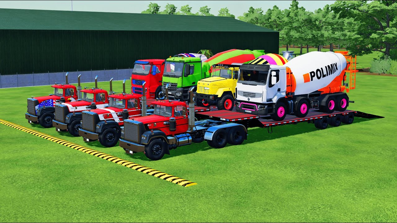 TRANSPORTING POLICE CARS, FIRE DEPARTMENT, AMBULANCE VEHICLES WITH MAN TRUCKS ! Farming Simulator 22