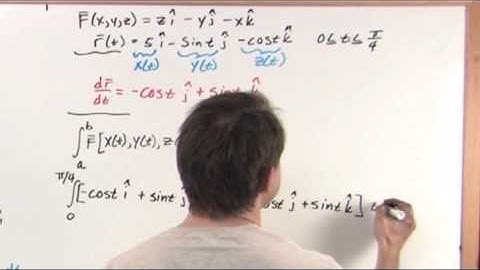Line Integrals in Vector Fields - Calculus Tutorial