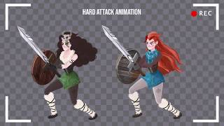 Viking Girl - Spine Animation Reel