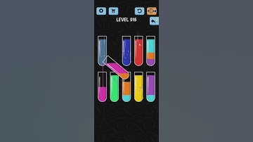Water Color Sort Level 915 Walkthrough Solution iOS/Android