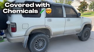 Detailing a super dirty 2001 Isuzu Trooper! (Covered in Chemicals)