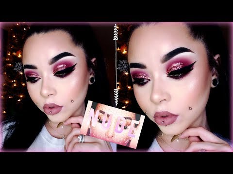 Huda Beauty NEW NUDE Palette & Power Bullet Metallic Lipstick Swatches/Tutorial | Sydney Nicole