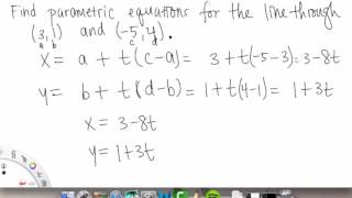 Parametric Equations | Example 2 | Multivariable Calculus for Sci & Eng | Griti