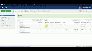 Add a new user manually from backend - Joomla! 3.x