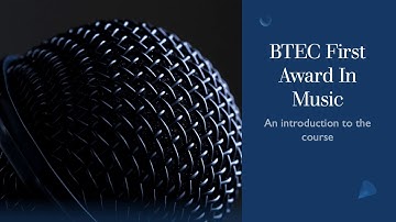 Introduction to BTEC Music