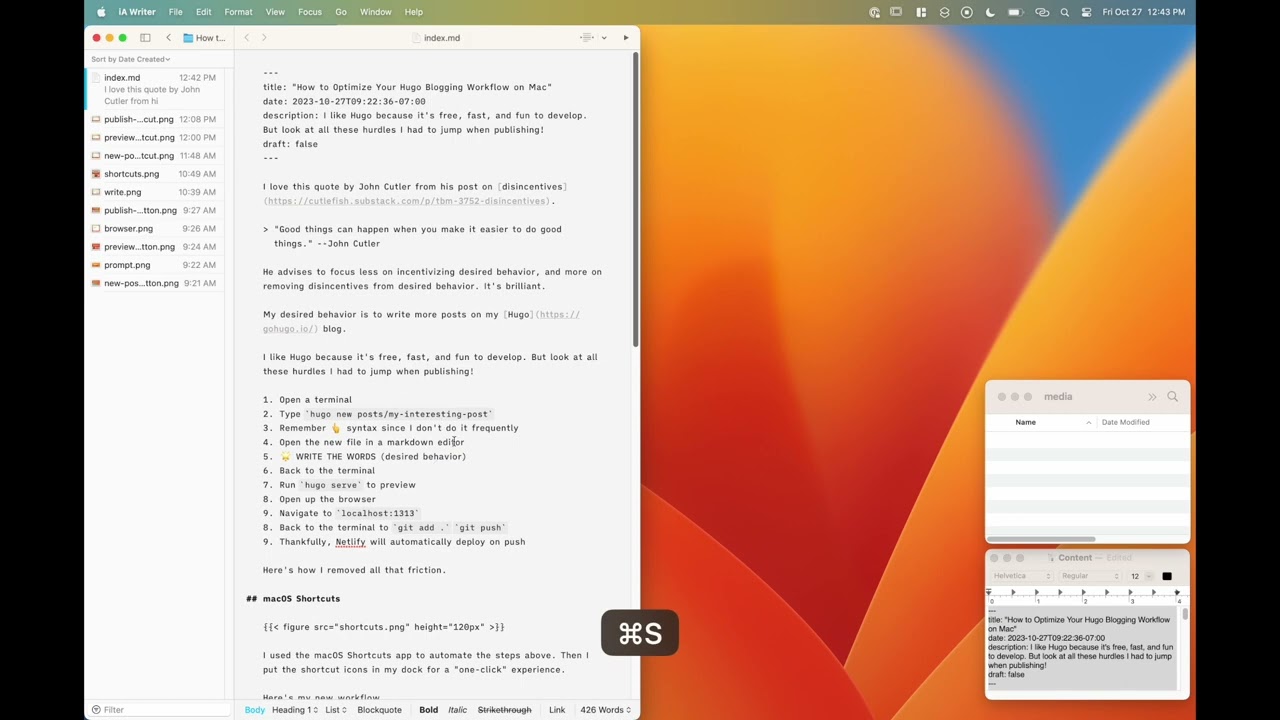 How to Optimize Your Hugo Blogging Workflow on Mac
