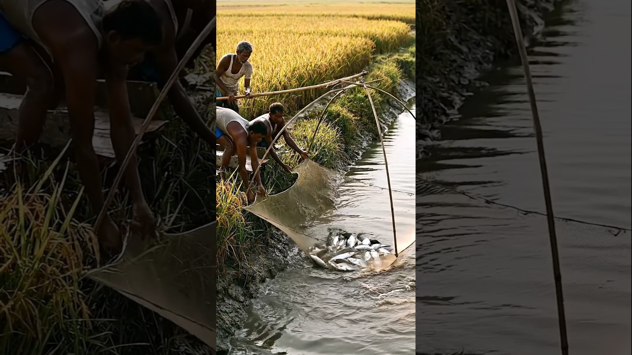 Wow! Amazing Polo Fishing Videos ! Best Big Fish Catching ! Primitive Technique fishing #fish #india