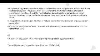 60/2(10+5) =   Math Puzzle