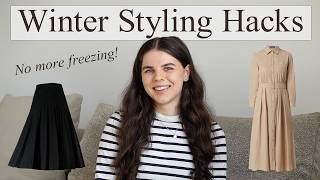 How to Wear Skirts & Dresses in Winter (Without Freezing)