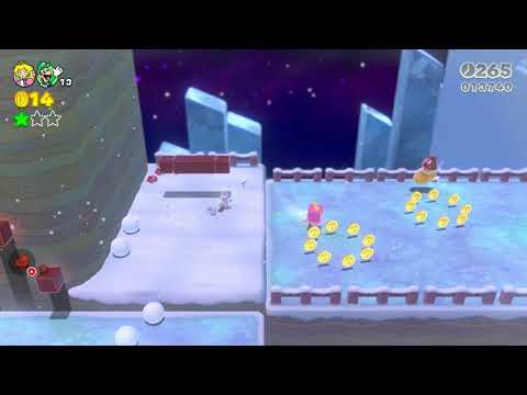 WORLD 3-1 Snowball <strong>Park</strong> Star Coins - <strong>Super</strong> Mario 3D World