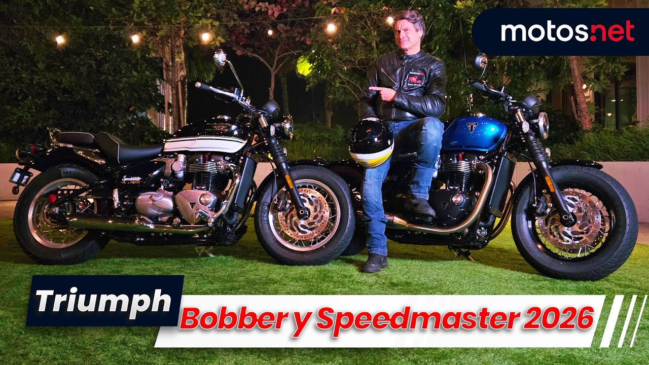 😎 Triumph Boneville Bobber y Speedmaster 2026 / ¿Cuál elegir? / Review / Presentación / motos.net