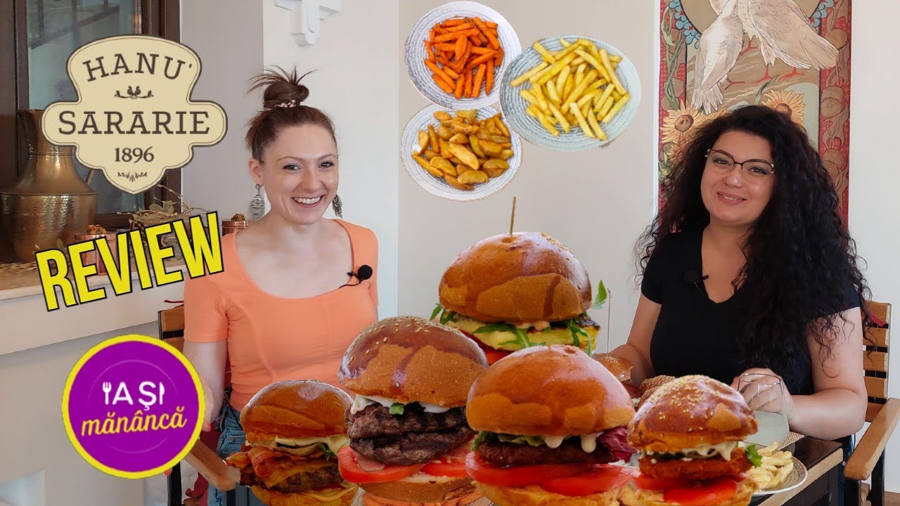 TOP 5 BURGERI IAȘI 🍔🍔🍔  -  Hanu' Sărărie - Bacon&Cheese | Halloumi | Veggie | Double Beef | Crispy