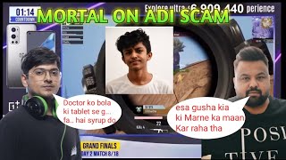 Mortal Revealed Adi Scam With S8UL Members😂😂| Goldy Bhai Angry On Adi | #mortal #soul #s8ul #prank Net Worth