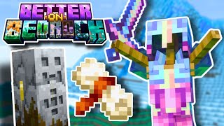 STARDUST ARMOR And QUESTS!! - BETTER ON BEDROCK #10- Actions and Stuff + REALISTIC BIOMES