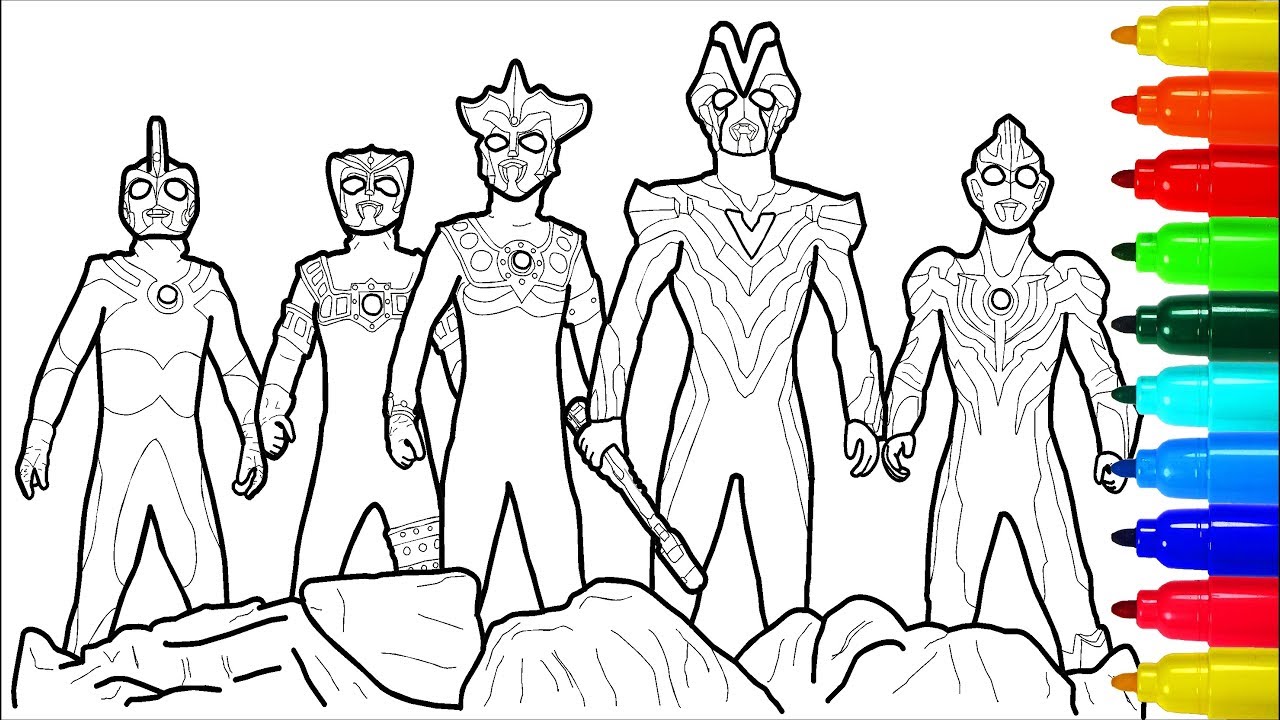 Download Ultraman Ultra Fight Victory Coloring Pages | Colouring ...