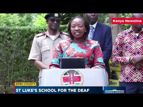 First Lady Rachel Ruto BRILLIANT SPEECH representing Pres.Ruto at St.Luke School for the deaf,Embu