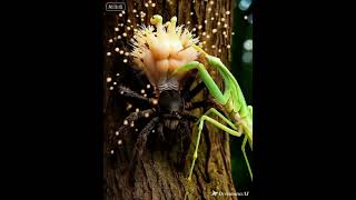 生物迷因-蜘蛛,萬物皆有靈#AI#aivideo #ai生物#合成#怪物#基因#突變#funny #cute #ai生成#融合#新物種#天敵