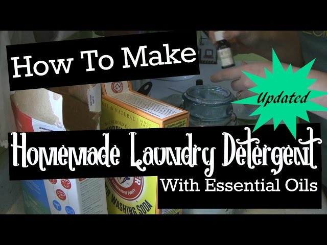 DIY Natural Laundry Detergent With Essential Oils 