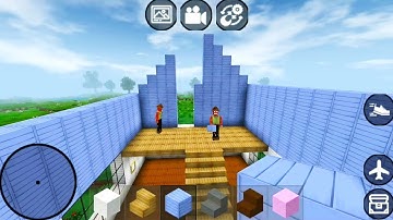 Mini Block Craft 3D Part #3 - Building A Roof For My House - Android Gameplay