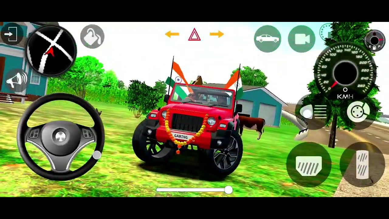 Modified Mahindra thar 😈Indian game 😈stunts video 😈gaming video 