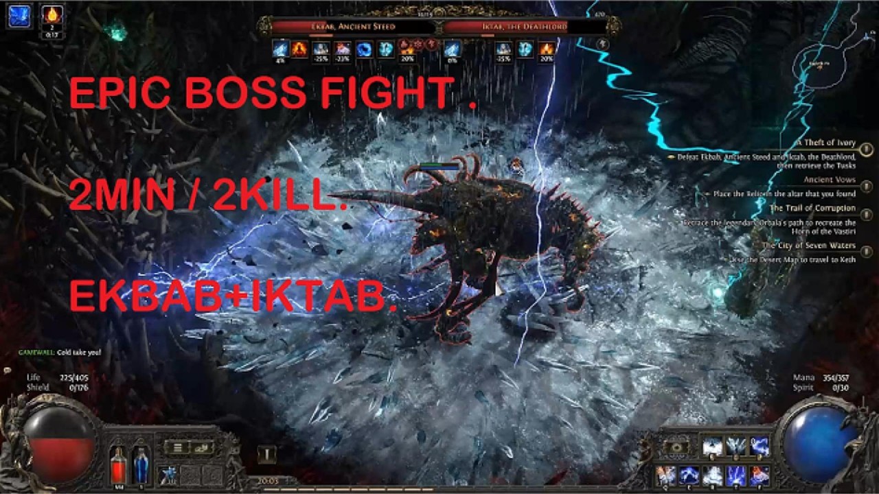 POE2, Sorceress  x2 Boss kill - Bone Pit . ACT 2 . Path of exile Part #3 . 2026 . V4.0
