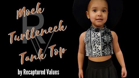 How to make a Mock Turtleneck Tank Top by Recaptured Values