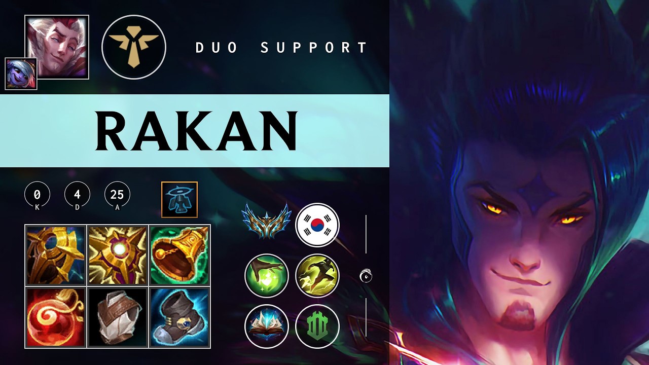 Rakan Support vs Pyke - KR Challenger Patch 26.04