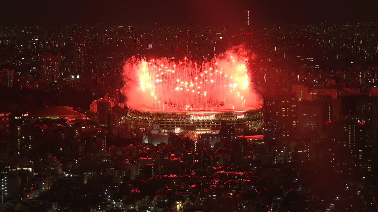 Tokyo 2020: Opening ceremony ends with another fireworks display
