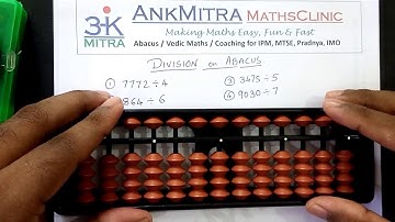 Abacus || English || Basic Division on Abacus with 1-digit Divisor