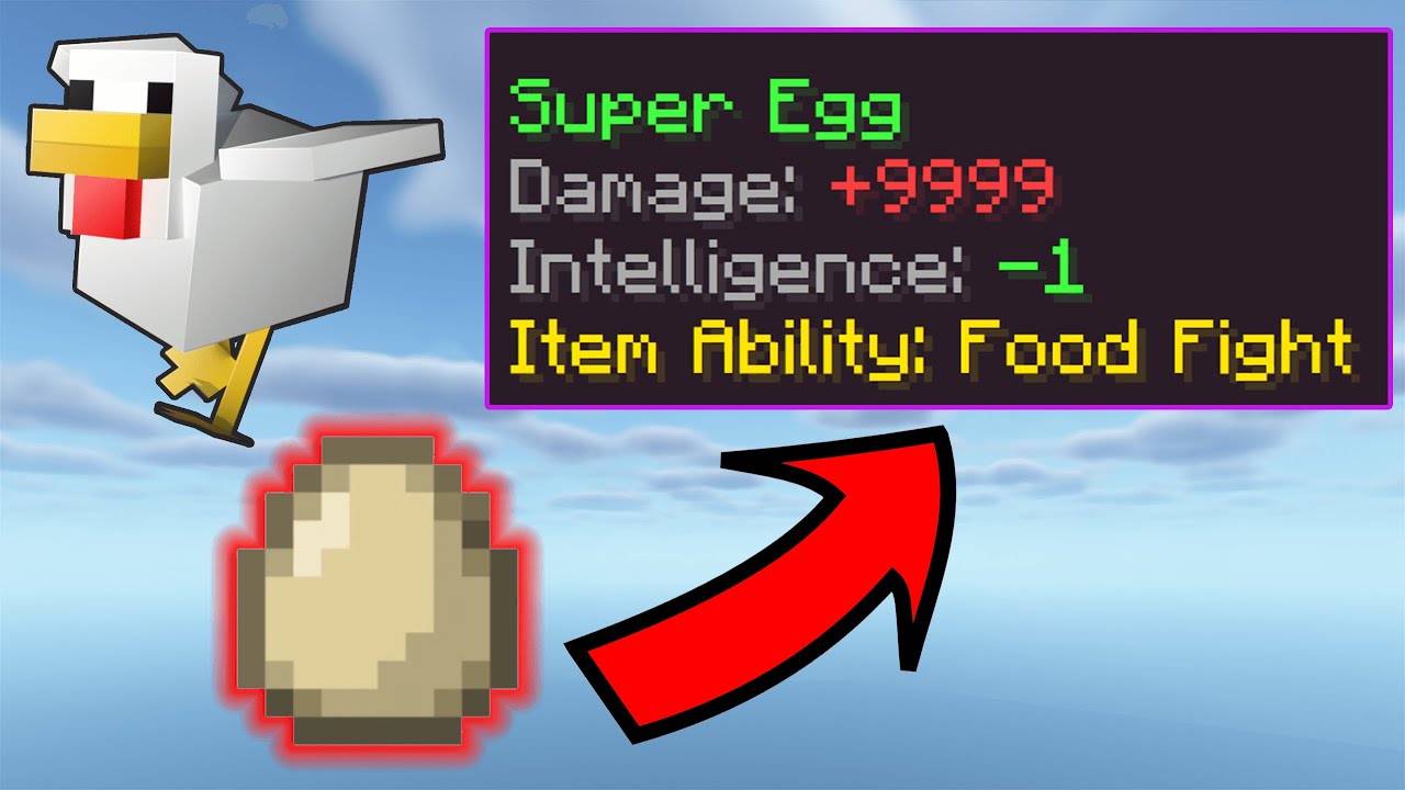 Eggs are now a DEADLY WEAPON (Hypixel Skyblock) - YouTube