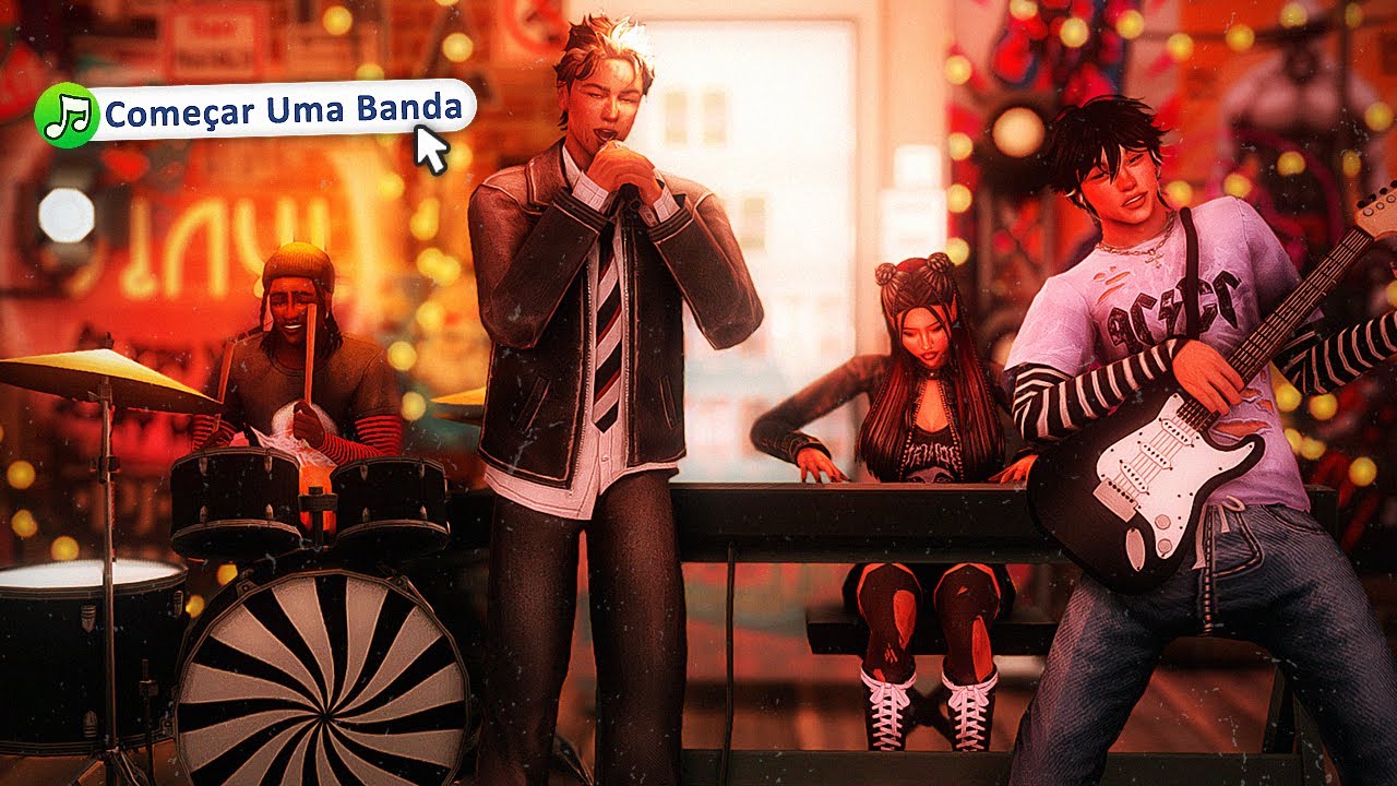 Meu sim FUGIU de casa e montou uma BANDA no The Sims 4 — Desafio Mãe Solteira