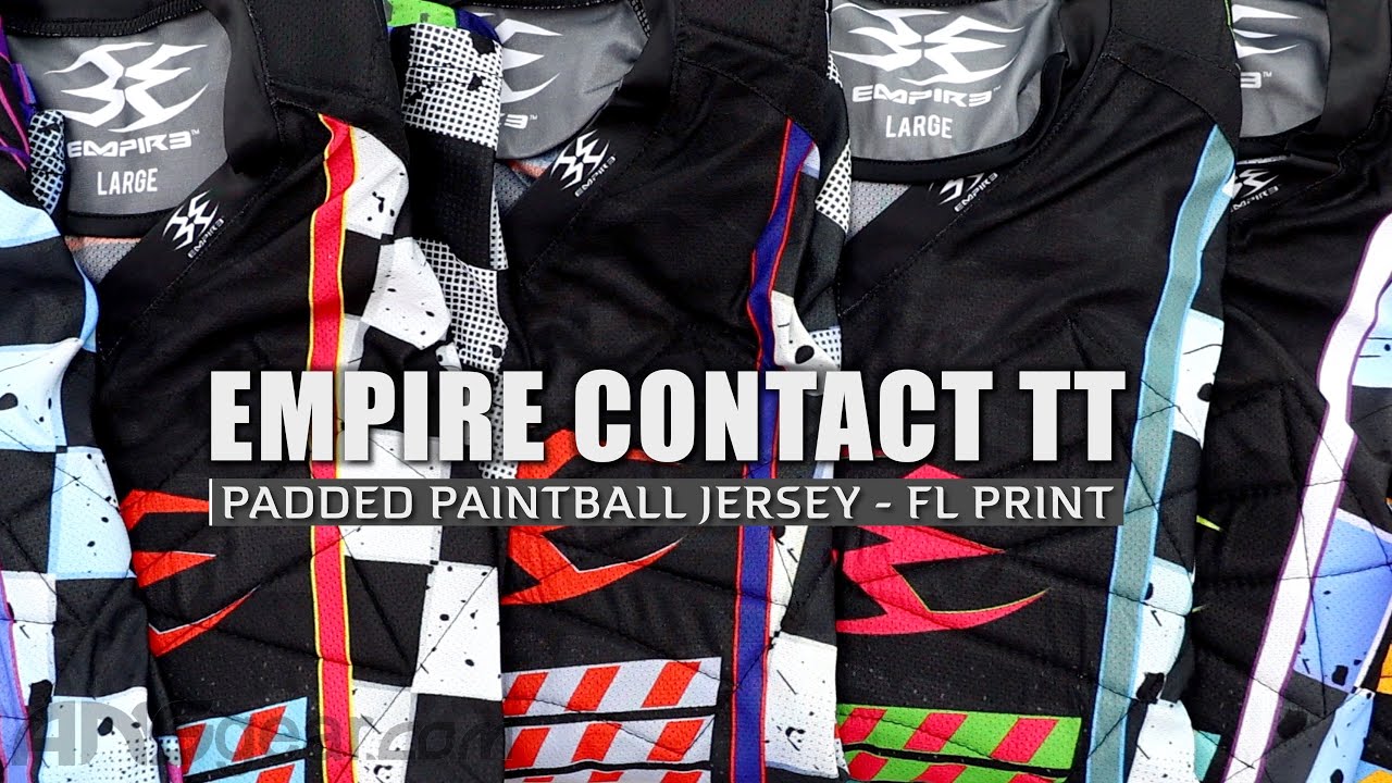 Maillot Paintball Empire Contact TT – Rouge Sang, Taille XL, Rembourré (Neuf)